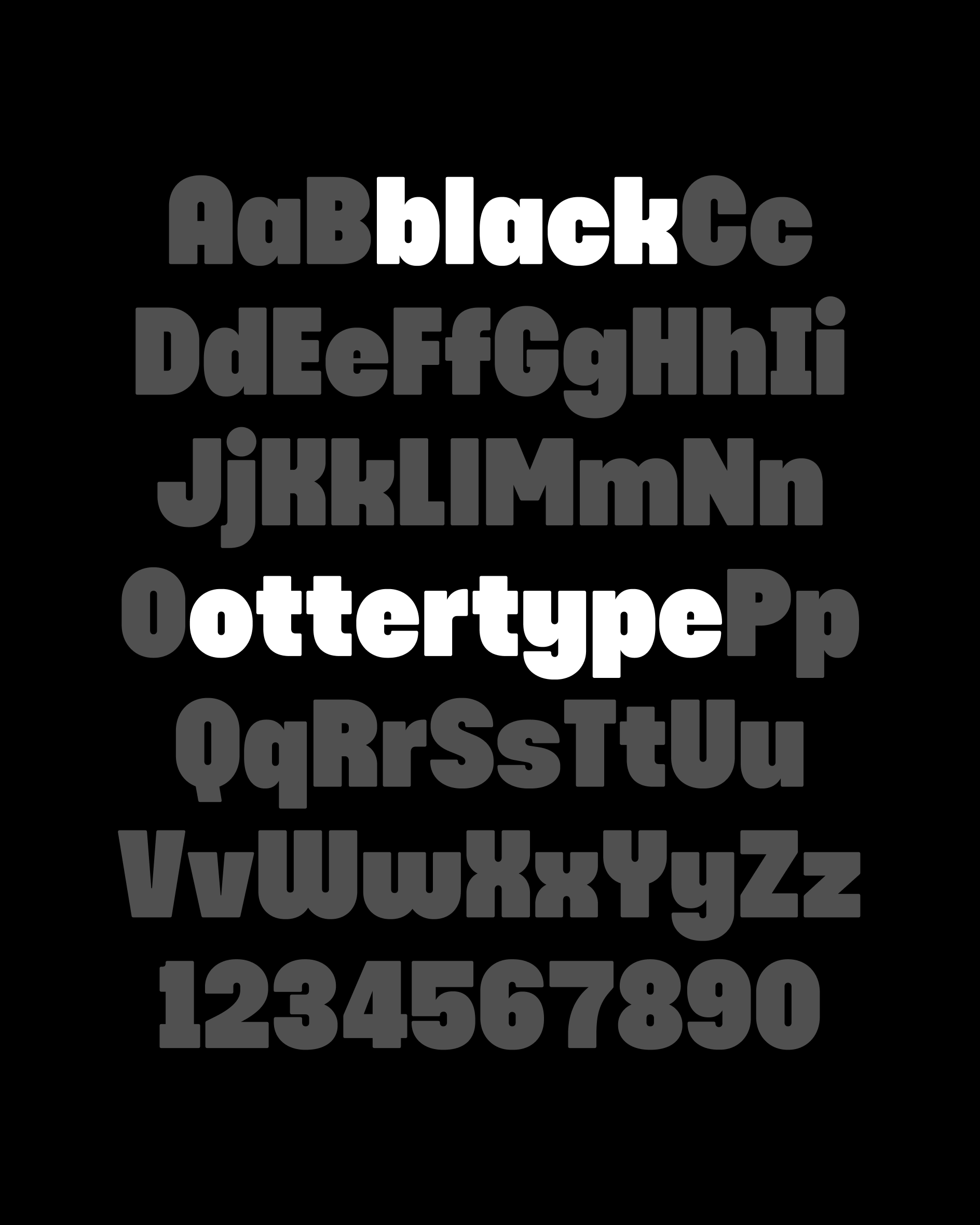 QoQa Ottertype Black
